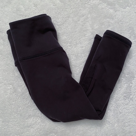 Lululemon cropped mesh dark navy leggings - Picture 3 of 6